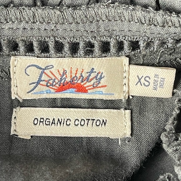 Faherty Charcoal Blouse - Picture 9 of 16